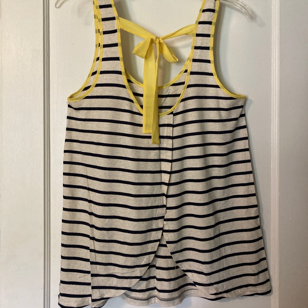 Striped Split Back Tank - Picture 2 of 5